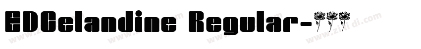 EDCelandine Regular字体转换